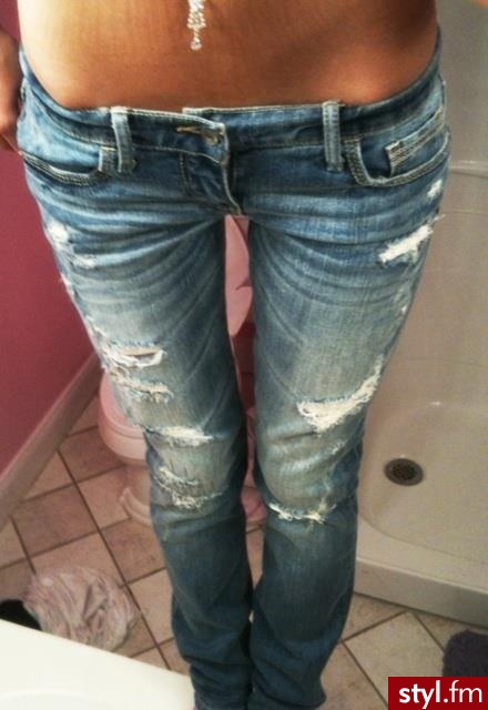 Jeansy Spodnie Moda
