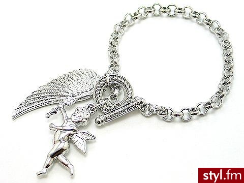 Bransoletka z aniołkiem. Cena: 24 zł - Pozostałe Dodatki Moda