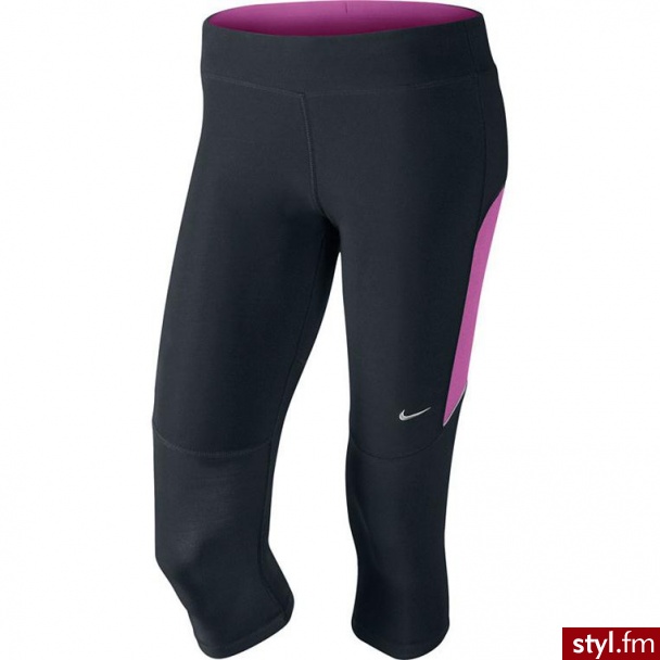 Nike spodnie do biegania damskie FILAMENT CAPRIS (519841-011) - Pozostałe Spodnie Moda
