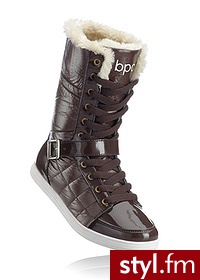 Bonprix Kozaki sportowe brązowy 946611_25138 - Kozaki Buty Moda