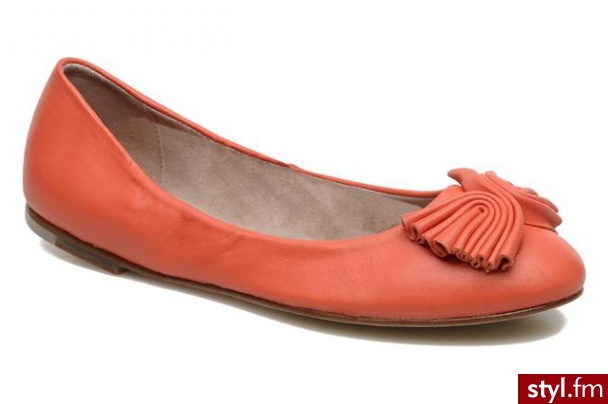 Bloch Balerinki Ottavia (Pomarańczowy) - Balerinki Buty Moda