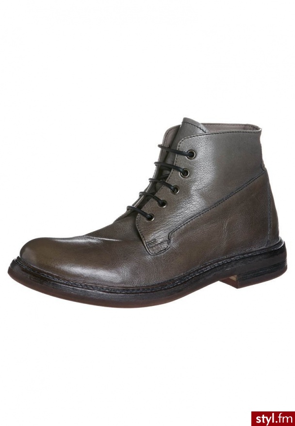 Moma Botki sznurowane beżowy (66302) - Botki Buty Moda