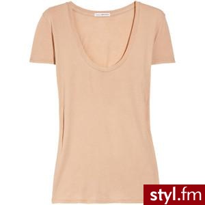 James Perse Scoop-neck cotton-jersey T-shirt - Polyvore. Pobrano ze strony: http://www.polyvore.com/james_perse_scoop-neck_cotton-jersey_shirt/thing?id=27407338 - Pozostałe Ciuchy Moda