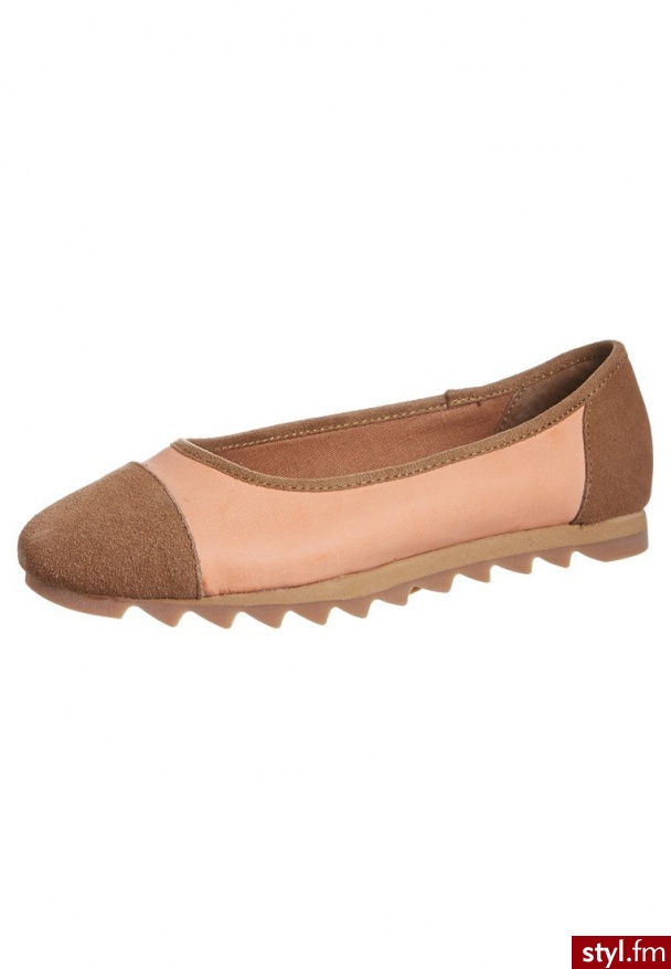 MOS SUI Baleriny pomarańczowy 131004 - Balerinki Buty Moda