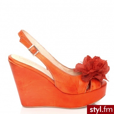 Venezia SANDAŁY NA KOTURNIE 897 PEL ARANC - Koturny Buty Moda