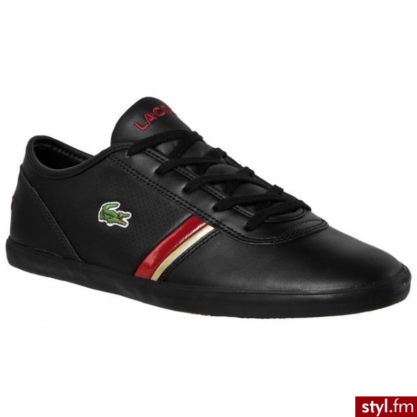 Lacoste Półbuty Radford AC SPM 7-21SPM15711B5 Black/Red Czarny - Półbuty Buty Moda