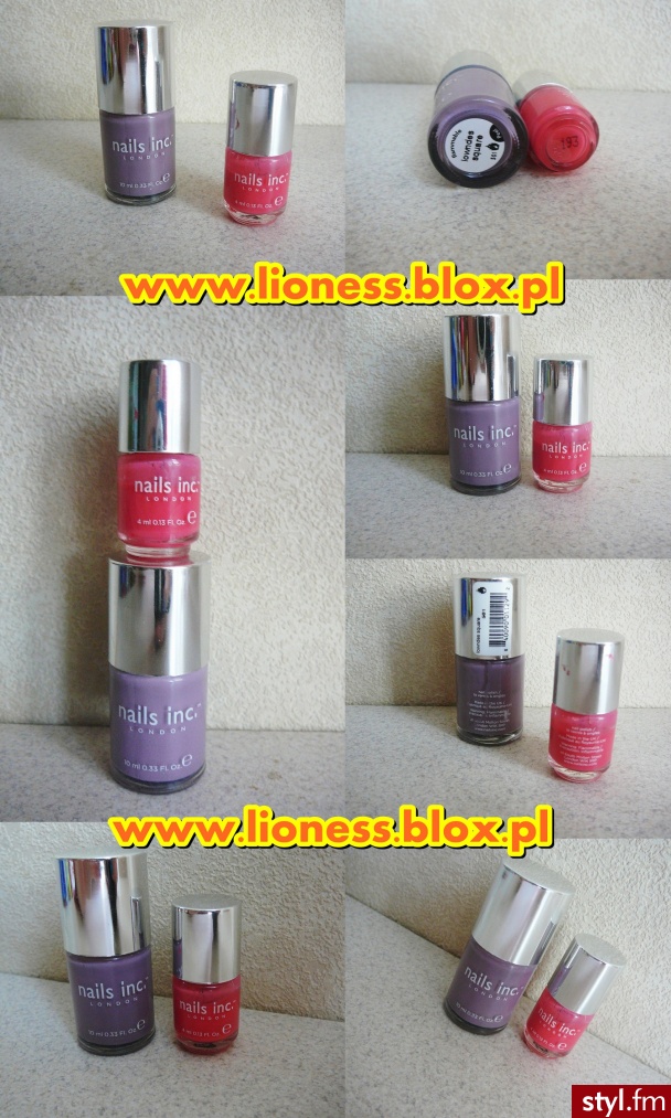 Recenzję tych lakierów do paznokci z firmy Nails inc. znajdziecie w FILMIKU: http://www.youtube.com/watch?v=OF0HmmGxd5s jak i w NOTCE NA BLOGU: http://lioness.blox.pl/2013/12/RECENZJA-Lakierow-do-paznokci-z-firmy-NAILS-INC.html - Kosmetyki