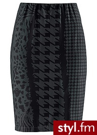 Bonprix Spódniczka antracytowo-czarny 951294_24538 - Pozostałe Spódnice Moda