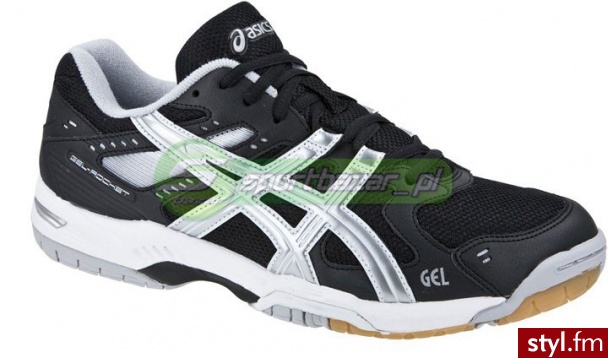 ASICS GEL ROCKET 6 B207N 9993 Sportowe Odcienie szarości i srebra - Sportowe Buty Moda
