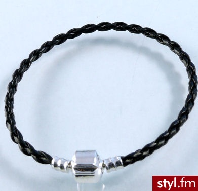Bransoletka Modułowa 21cm rzemień 1sztuka - Łańcuszki Biżuteria Moda