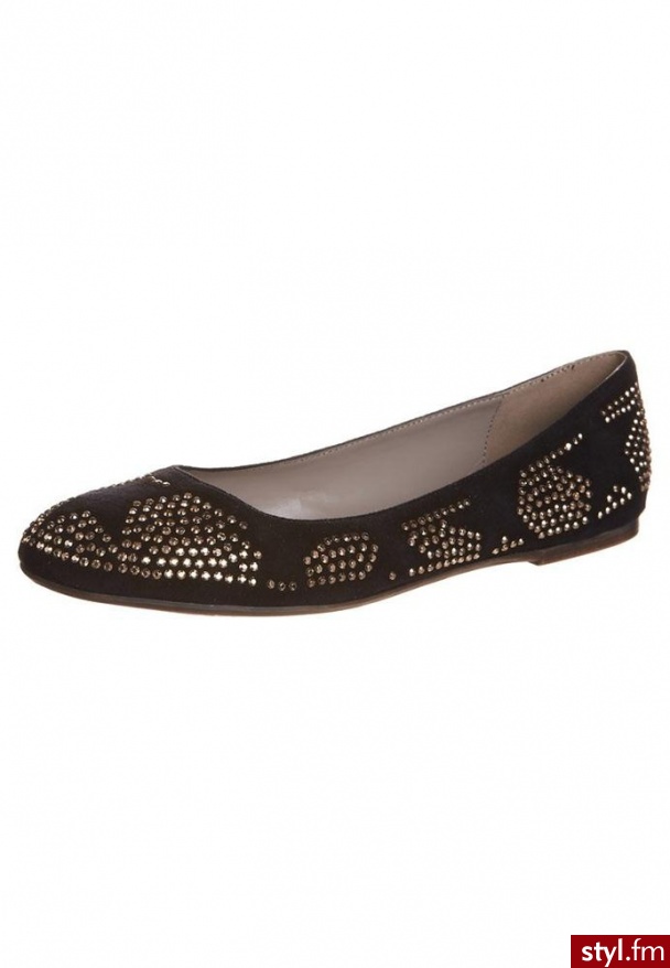 Bullboxer Baleriny czarny - Balerinki Buty Moda