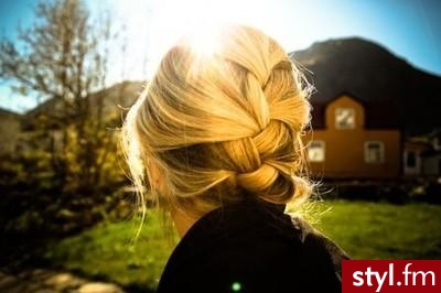 Blond Warkocze Proste Na co dzień Średnie Fryzury