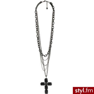 Faceted Cross Necklace - Forever21 - Polyvore. Pobrano ze strony: http://www.polyvore.com/faceted_cross_necklace/thing?id=11343334 - Pozostałe Dodatki Moda
