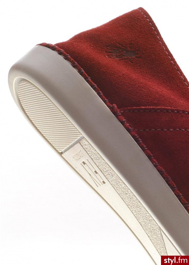 FLY LONDON Półbuty fitz czerwony - Półbuty Buty Moda