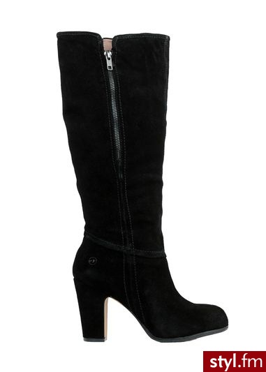 Kozaki BRONX wysokie czarne czarny - Kozaki Buty Moda