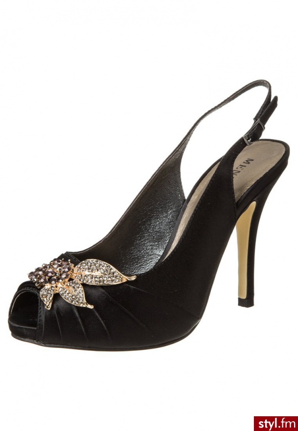 Menbur LUANG Szpilki Peep Toe czarny 5303 - Szpilki Buty Moda
