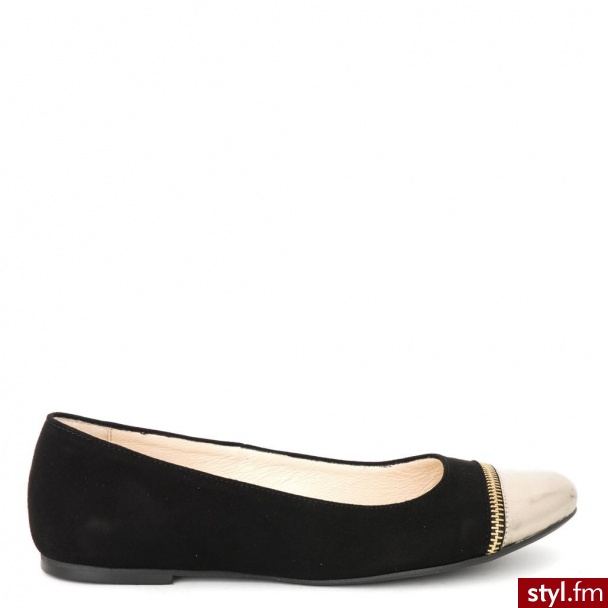 Venezia BALERINY 292 CAM NERO - Balerinki Buty Moda