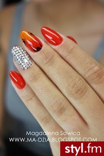 ombre EclairNails etnic Swarovski - Paznokcie