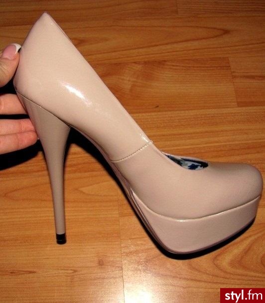 nude - Szpilki Buty Moda