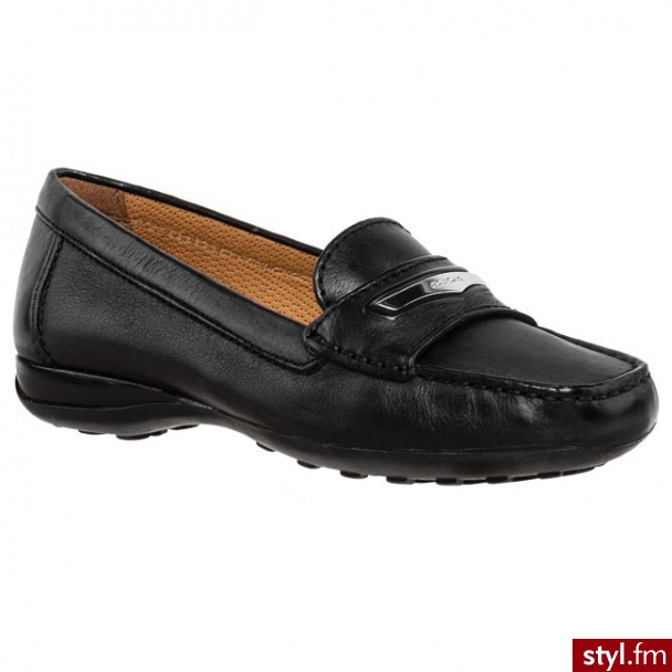 Geox Mokasyny D Euro J D3245J 00046 C9999 Czarny - Półbuty Buty Moda