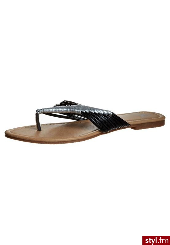 Anna Field Japonki czarny - Klapki Buty Moda