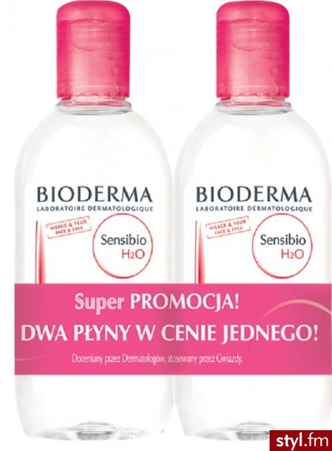 Bioderma Sensibio H2O Płyn micelarny 2 x 250 ml - Bransoletki Biżuteria Moda