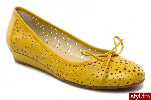 Georgia Rose BALERINKI TOURINE BY GEORGIA ROSE (Żółty) - Balerinki Buty Moda