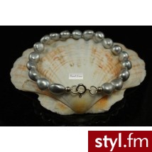 Pearl Line Bransoleta ze srebrnej perły typu Corn - Bransoletki Biżuteria Moda