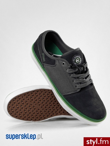 Etnies BUTY BLEDSOE LOW (GRY/GRN) 46 Odcienie szarości i srebra Skate - Pozostałe Buty Moda