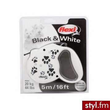Flexi Fashion Black&White (20Kg) 5M - Psy Zwierzaki