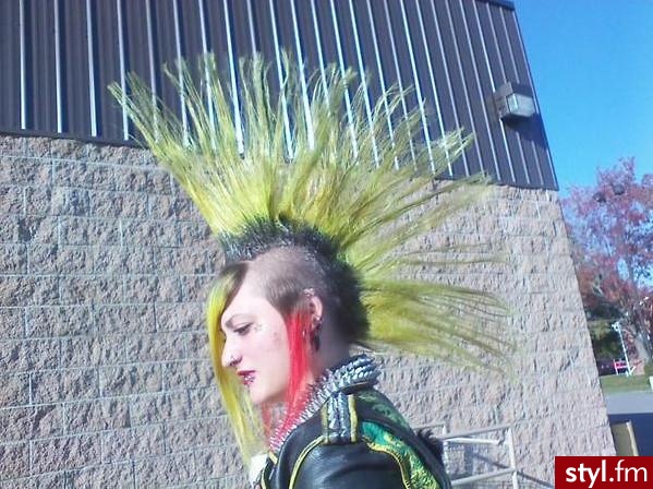 Kolorowe Punk Rock Alternatywne Średnie Fryzury
