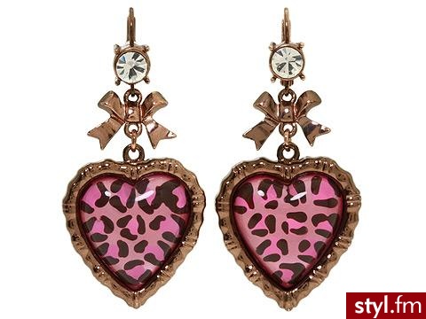 Leopardzie kolczyki - Betsey Johnson 36$ - Pozostałe Dodatki Moda