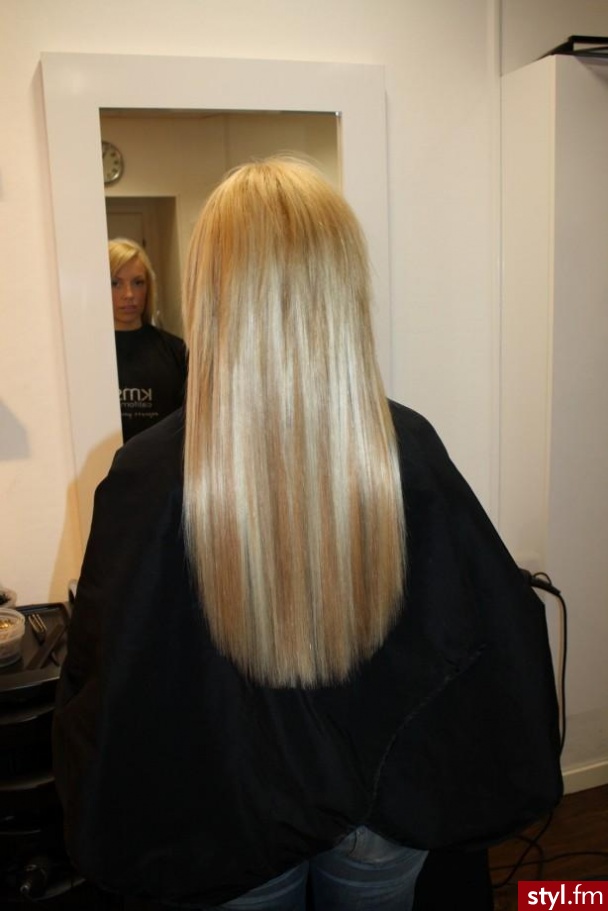 Blond Rozpuszczone Proste Na co dzień Długie Fryzury