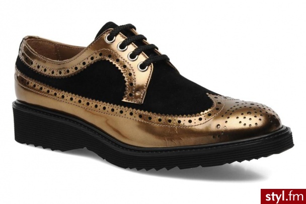 Georgia Rose Buty sznurowane Persil złoty - Pozostałe Buty Moda
