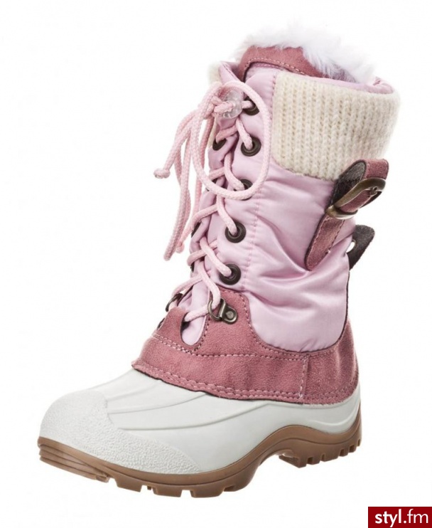 STUPS DOMINIQUE Śniegowce pink - Pozostałe Buty Moda