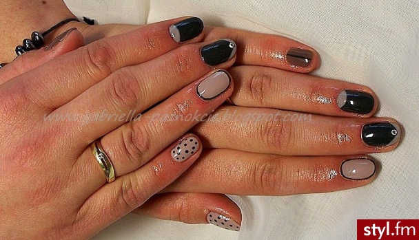 manicure hybrydowy - Migdałki Żelami Naturalne Paznokcie