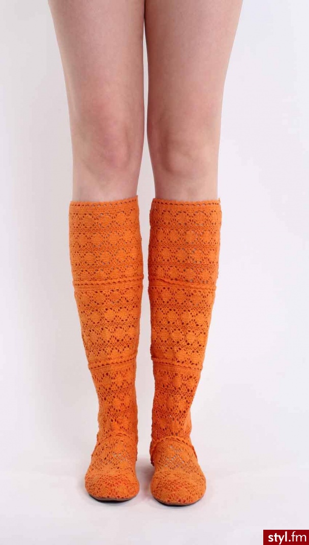 Koronkowe botki - Botki Buty Moda