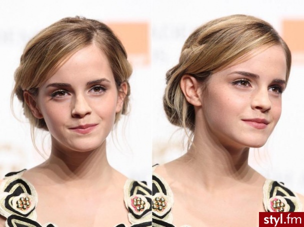 Emma Watson. Emma Watson - Wieczorowe Średnie Fryzury