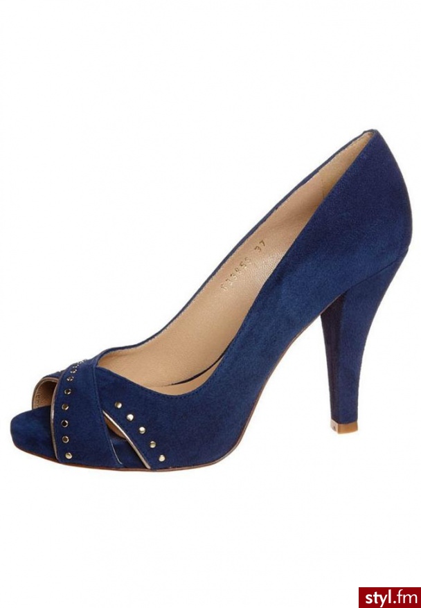 Lodi POLY Szpilki Peep Toe niebieski - Szpilki Buty Moda