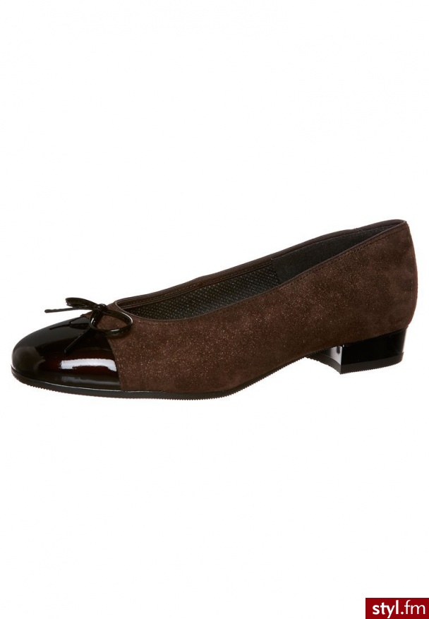 Ara Bambyla Baleriny Brązowy - Balerinki Buty Moda