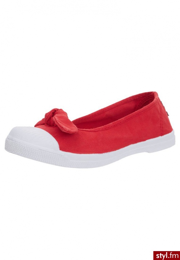 Natural World SALON LAzO Baleriny czerwony (104) - Balerinki Buty Moda