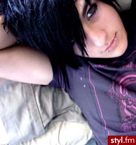EMO Alternatywne Średnie Fryzury
