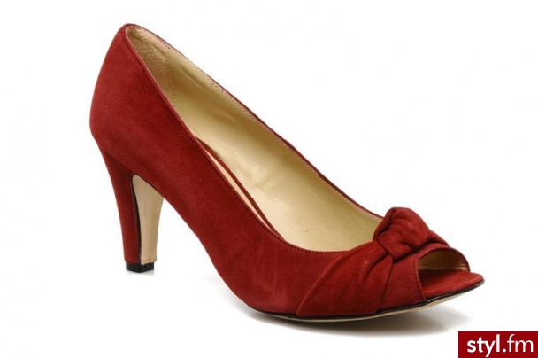 Georgia Rose CZÓŁENKA G2 TOILE W BY 53769sang velour - Czółenka Buty Moda