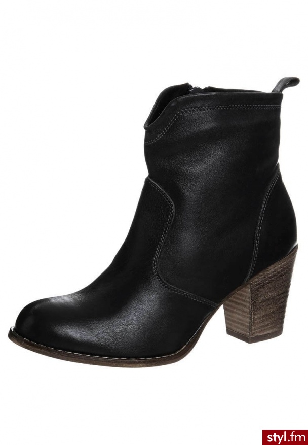 zign Botki kowbojki i motocyklowe szary (9002-W401) - Botki Buty Moda