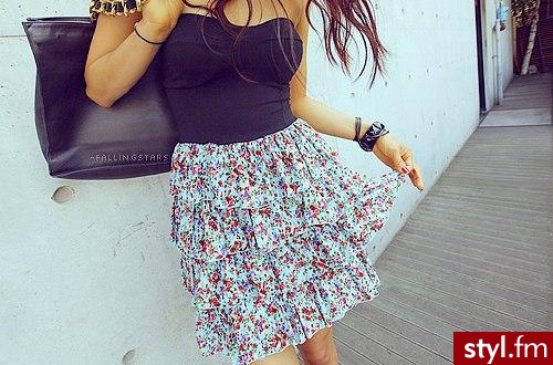 Średnie Spódnice Moda
