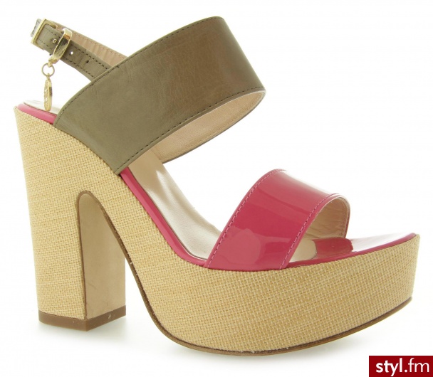 LIU-JO LIU JO SANDALO CHANEL MONOBL.CONSUELO RASPBERRY JAM - Koturny Buty Moda