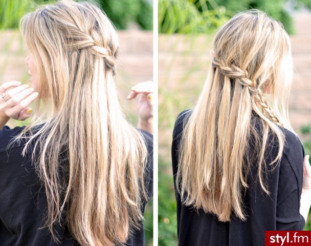Blond Upięcie Proste Na co dzień Długie Fryzury