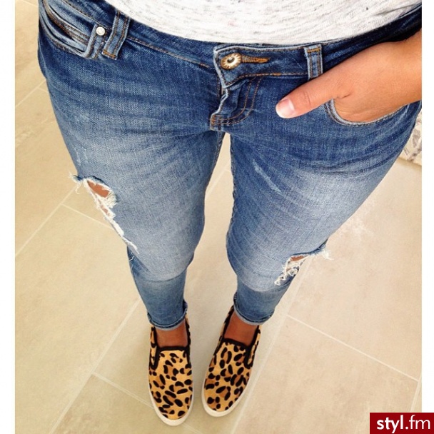 Jeansy Spodnie Moda