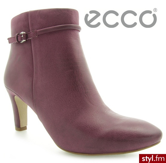 Ecco BOTKI NEPHI AUBERGINE - Botki Buty Moda
