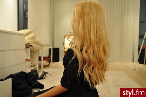 Blond Rozpuszczone Proste Na co dzień Długie Fryzury